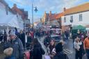 A busy Wymondham town centre for Wynterfest.