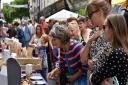 A previous year of the Norwich Lanes Summer Fayre