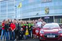 A Canaryball Rally group shot outside Gelredome. Photo: Alex Guest