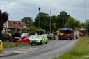 Emergency services were called to collision in Norwich