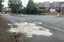 Harvey Lane near Norwich was closed for a police incident