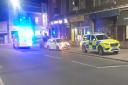 Emergency services were seen at the incident in St Stephens Street