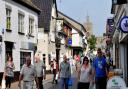 Shoppers in Diss, south Norfolk. A potential £80m of investment could have been bid for by Broadland and South Norfolk councils, to regenerate high streets and improve cultural assets.