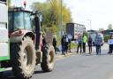 Animal rights protesters at Norwich Livestock Market in July