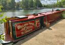 Kieran’s houseboat at Mapledurham