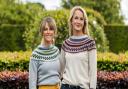 Sisters Rosie van Cutsem (right) and Lucia Ruck Keene founded Troy London. Here they are wearing Troy Brora fair isle jumpers