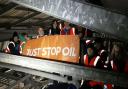 Climate activists blockaded an oil terminal in Scotland to call for an end to new oil and gas projects