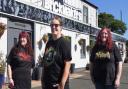 Landladies of The Brickmakers in Norwich, from left, Pam South, Emma Rose and Charley South, who can now finally reopen the venue Picture: DENISE BRADLEY