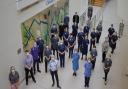 The Norfolk and Norwich University Hospital Novavax vaccine trial team at the Clinical Research Facility at Norwich Research Park.