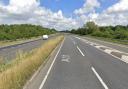 The A11 northbound near Attleborough was closed for about three hours following a crash.