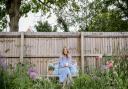 Lizzie Fox of The Rose Press Garden in her own garden at home