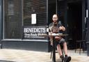 Richard Bainbridge outside Benedicts in Norwich. The restaurant holds three AA Rosettes.