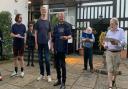 Members of the Norwich Players being directed by director Tony Fullwood (right) for their The Merry Wives of Norwich performance.