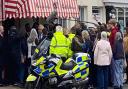 Sir Kenneth Branagh, filming a scene for the political drama This England, in character as prime minister Boris Johnson coming out of Coxford's Butchers in Aylsham's Market Place