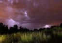 A weather warning is in place for thunderstorms in Norfolk and Suffolk.