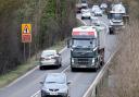 The A47 between Easton and North Tuddenham.