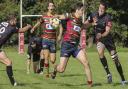 Richie Rhodes on the ball for Norwich during their emphatic victory over Basildon at Beeston Hyrne at the weekend. Picture: ANDY MICKLETHWAITE