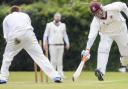 Cricket action from Downham Market v Old Buckingham - Nick Kelly runs out Old Buckingham's  Peter Free. Picture: Matthew Usher.