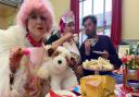 Members of the Norwich Dandies art collective at the Silver Road Community Centre Platinum Jubilee afternoon tea. They are Eloise O'Hare (left), Christina Sabberton and Dugald Ferguson