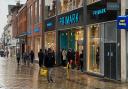 Only a couple of shoppers could be spotted at Primark