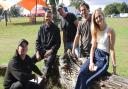 The management team behind The Tales in the Park Festival at Earlham Park. From left, Rob Mac, Michael Femi-Ola, Simon Duvall, Jacob Lee and Olivia Stock.