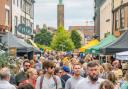 Upper St Giles pictured during the 2023 Norwich Lanes Fayre