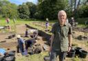 Prof Will Bowden at last year's Caistor St Edmund excavations