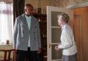 George and Gloria Knight (played by Colin Salmon and  Elizabeth Counsell) in the March 11 EastEnders episode