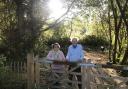 Mary Alexander and Steve Hooper at the Blackwater Carr site in Postwick