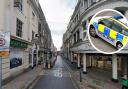 Police are hunting for a driver who assaulted a pedestrian in Exchange Street