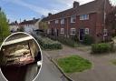 Water has been pouring in through the roof of a city council home in Appleyard Crescent for nine months now