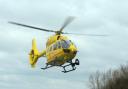 An air ambulance was called to an incident in a village near Norwich this morning