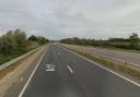 The A11 was closed for several hours near Attleborough overnight