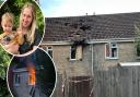 A housefire in Bowthorpe was witnessed by the victim's cousin and neighbour, Natasha Williams (inset)