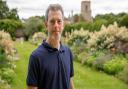 Tom Halliburton the new head gardener, Bishop of Norwich's garden