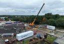 Parts of the Willow Therapy Unit are delivered to Norwich Community Hospital