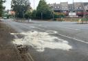 Harvey Lane near Norwich was closed for a police incident