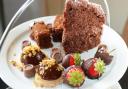 A selection of sweet treats in the Chocoholics afternoon tea at the Britons Arms