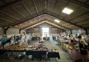 A market in the barn at Eves Hill Farm, which will become a new pop-up music venue