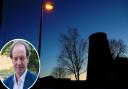 Thousands more street lights could be switched off to save Norfolk County Council £200,000. Inset: Deputy leader Andrew Jamieson