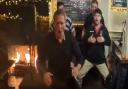 Zinzan Brooke performed the haka at a Norwich pub on Wednesday