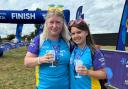 The duo walked 14 miles, starting and ending in Thorpeness