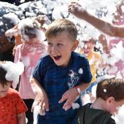 The new Field of Fun opens at Wroxham Barns where families can pick your own sunflowers, complete the Maize Maze and enjoy the foam party.