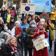 A series of protests have taken place across the country today, including one in Norwich