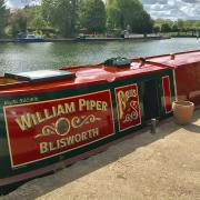 Kieran’s houseboat at Mapledurham