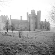 Oxburgh Hall exterior, taken in 1964