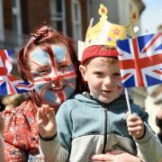 Families enjoying the Platinum Jubilee celebrations in Cromer on Thursday.