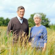 Tim Harris, pictured with his wife Geli at Catfield Fen, is campaigning to broaden a review of water abstraction licences in the Broads