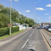 The A1151 Norwich Road is closed in Wroxham due to a gas leak and locals in the area have been asked to keep their windows and doors closed