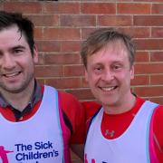 Mike Timm (left) and Richard Stainthorpe (right) are running the Cambridge half marathon on Sunday, March 6. They will be joined by Richard’s brother Matt, raising money for The Sick Children's Trust